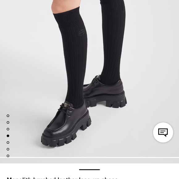 Prada Monolith Black Platform Sz 9 - Picture 3 of 11